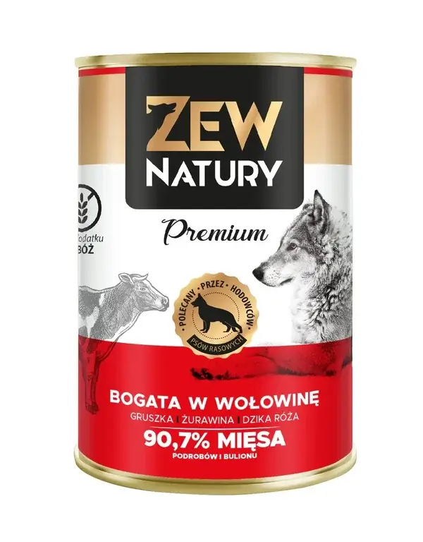 12x400g. Zew Natury Premium  Rich in Beef