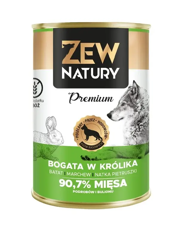 12x400g. Zew Natury Premium Rich in Rabbit