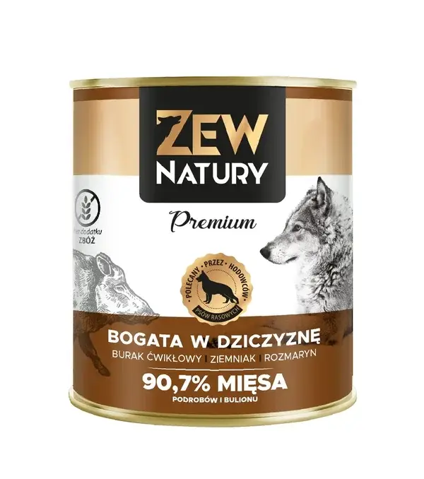 6x800g. Zew Natury Premium  Rich in Wild Boar