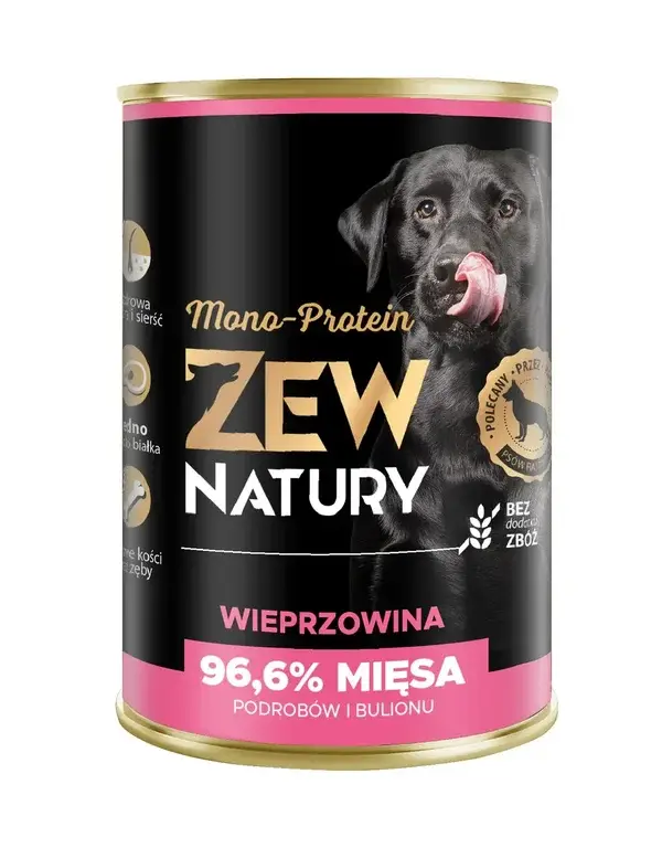 12x400g. Zew Natury Mono-Protein Pork
