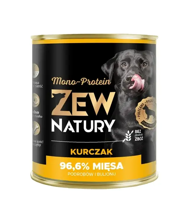 6x800g. Zew Natury Mono-Protein Chicken