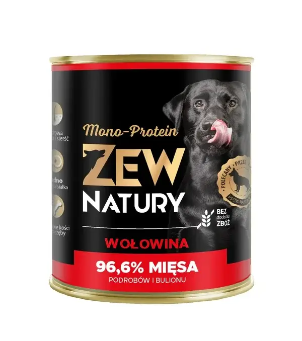 6x800g. Zew Natury Mono-Protein Beef