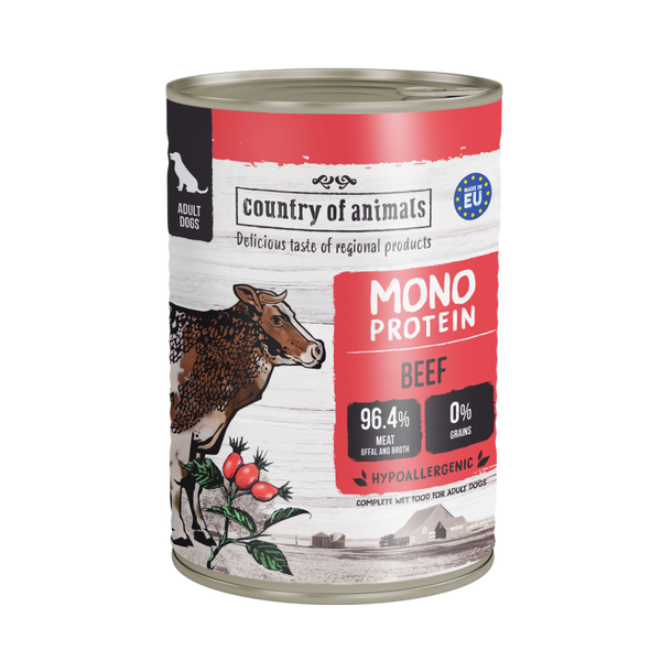 Country of Animals (Wiejska Zagroda) Monoprotein 6x800g. BEEF
