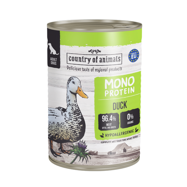 Country of Animals (Wiejska Zagroda) Monoprotein 12x400g. DUCK