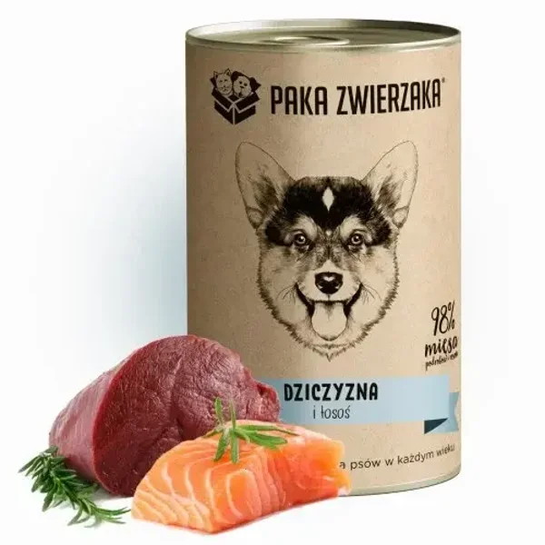 6x400g. Paka Zwierzaka Dog Wild Boar with Salmon