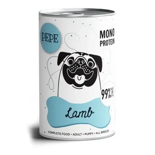 6x400g. Paka Zwierzaka Peppe Monoprotein Lamb