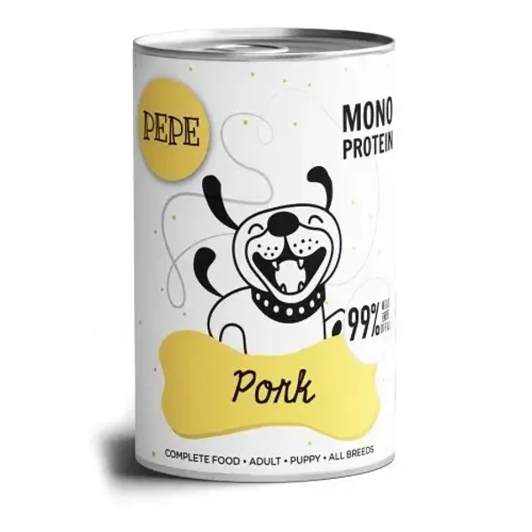 6x400g. Paka Zwierzaka Peppe Monoprotein Pork