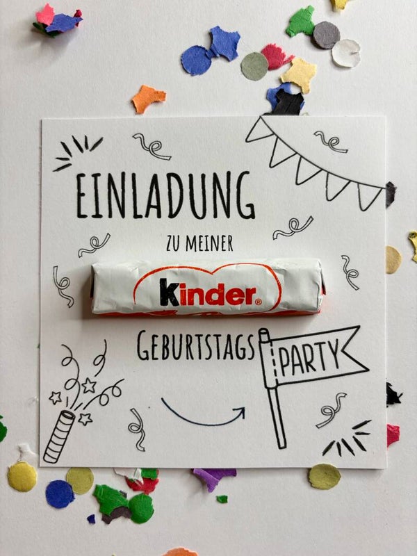 DIY Einladung für die GeburtstagsPARTY - zum Ausdrucken