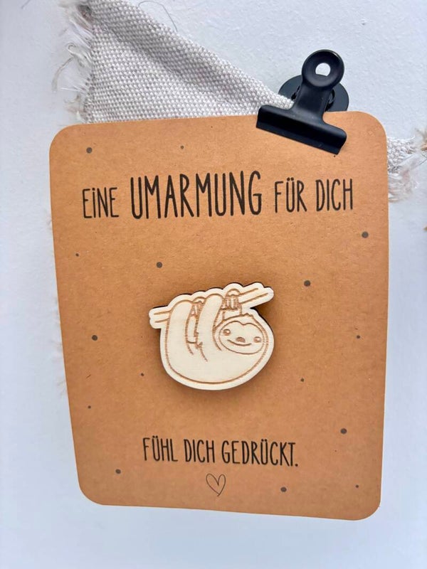Trostkarte / Mutmachkarte: Umarmung für dich - Fühl dich gedrückt.