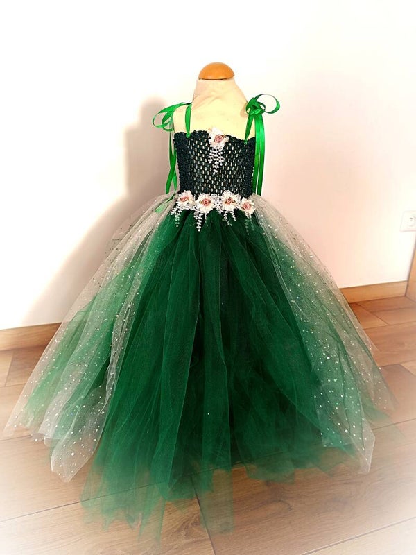 Robe émeraude 3/5 ans