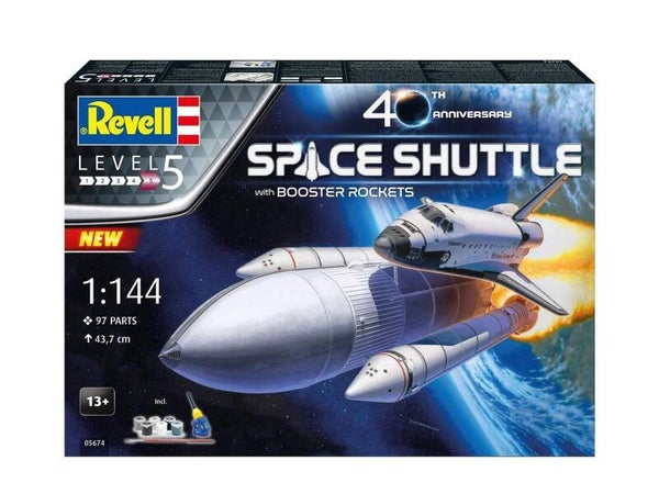 Revell Niveau:5 Space Shuttle & Booster Rockets, 40th. - Geschenkset - Limited Edition