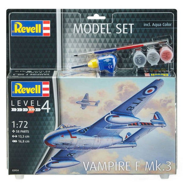 Revell Niveau:4 Modelset Vampire F Mk.3