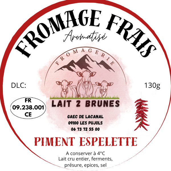 Fromage frais au piment d'espelette