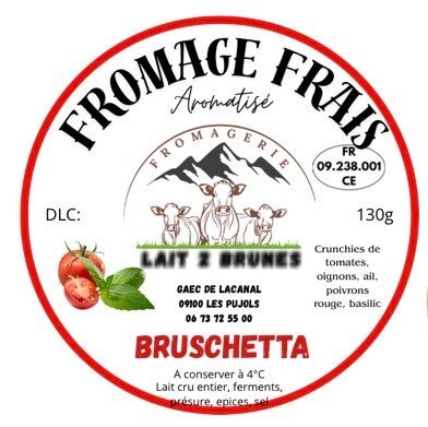Fromage frais Bruschetta