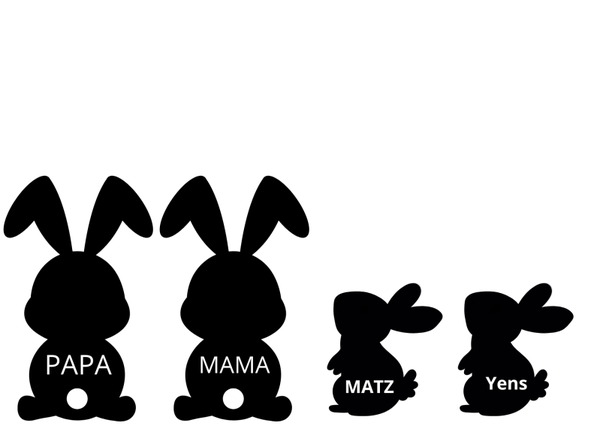 Herbruikbare raamsticker | Volwassen konijn