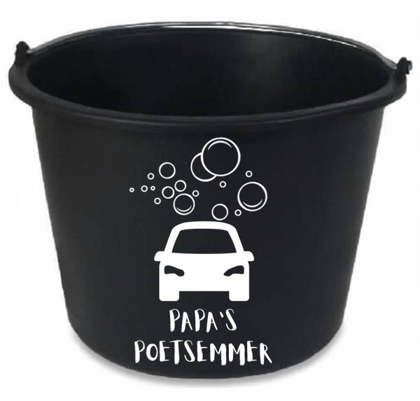 DIY | sticker voor emmer papa of opa