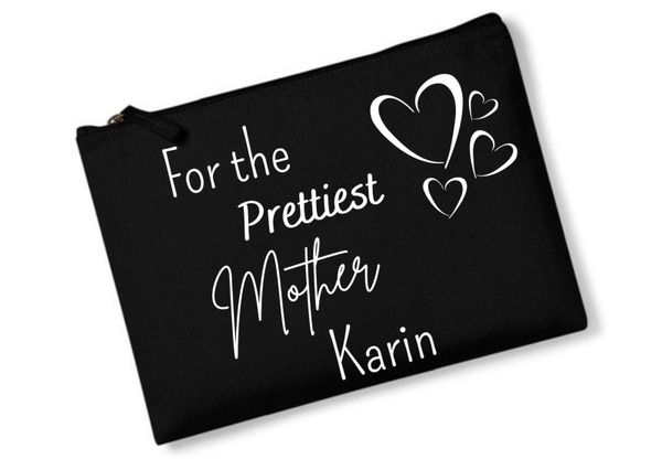 Toilettas | Prettiest mother | zwart