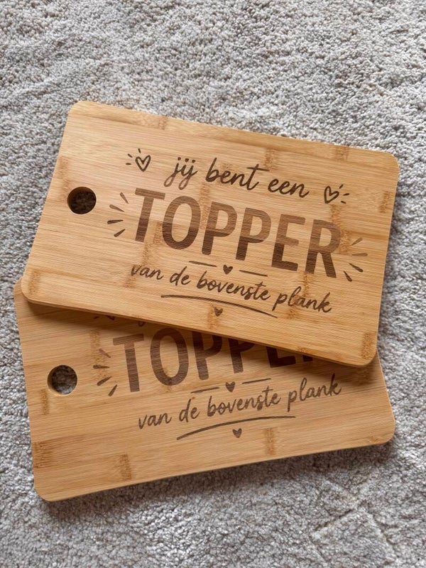 Borrelplank '  Topper van de bovenste plank "