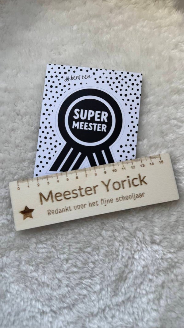 Liniaal | Bedankt Meester