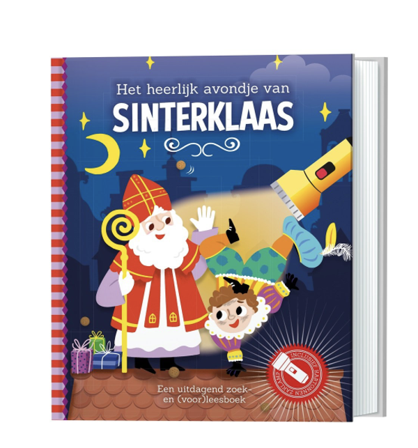 zaklamp boek Sinterklaas PRE ORDER