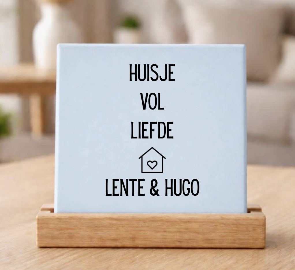 Tegeltje | Huisje vol liefde