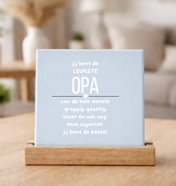Tegeltje | Opa is de beste