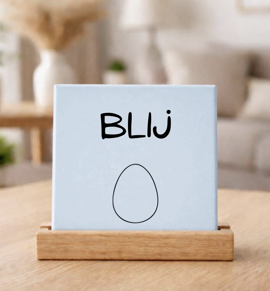 Tegeltje | Blij ei