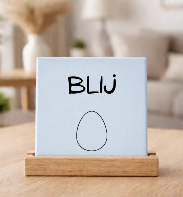 Tegeltje | Blij ei