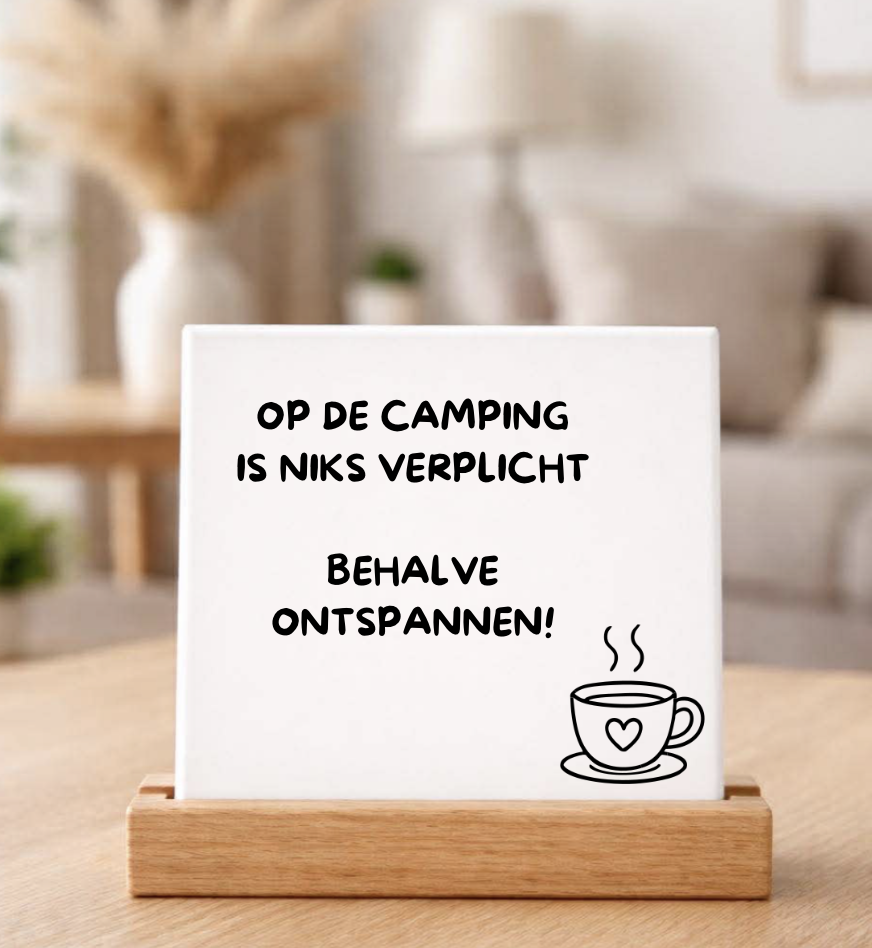 Tegeltje | Op de camping