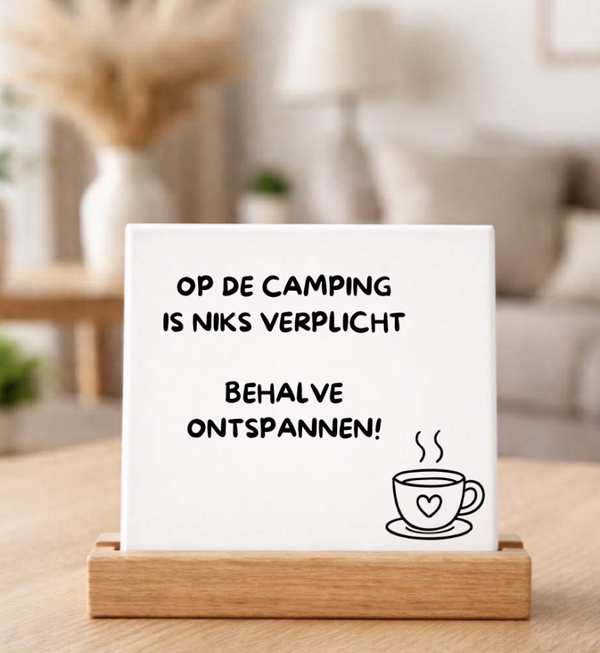 Tegeltje | Op de camping