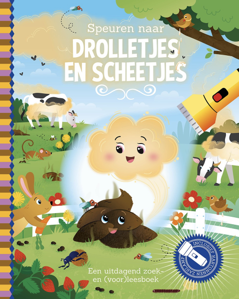 Zaklampboek speuren naar drolletjes en scheetjes PRE ORDER