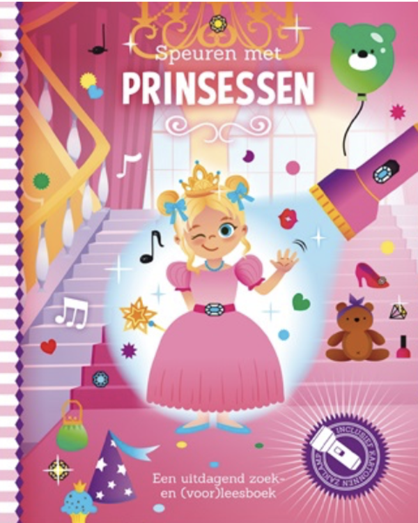 Zaklampboek speuren met prinsessen PRE ORDER