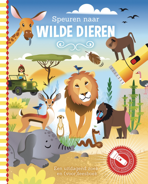 Zaklampboek speuren naar wilde dieren PRE ORDER