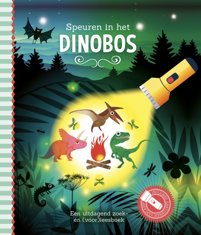 Zaklampboek speuren in het Dinobos PRE ORDER