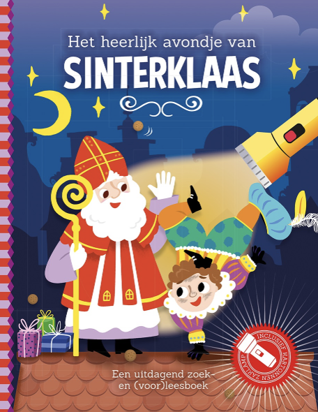 Zaklampboek Het heerlijk avondje van Sinterklaas PRE ORDER