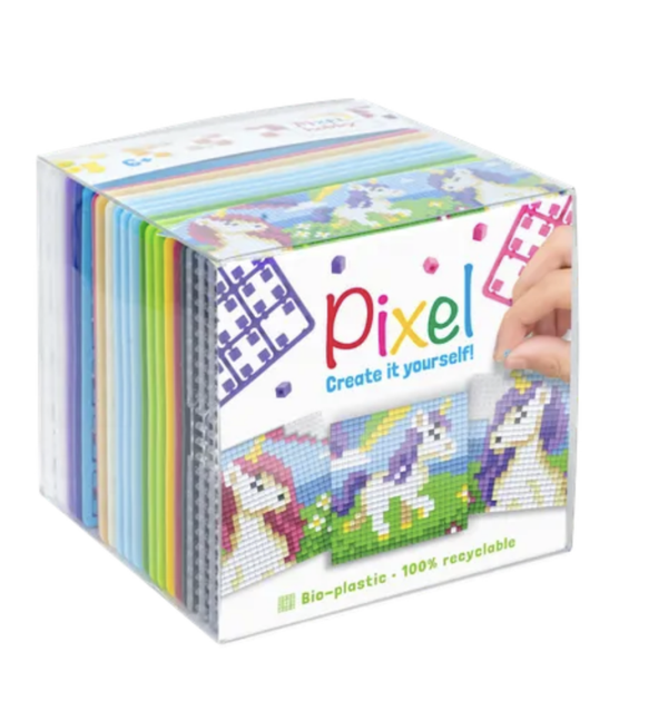Pixel kubus- eenhoorn