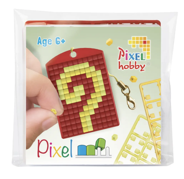Pixelhobby sleutelhanger - Staf van sinterklaas