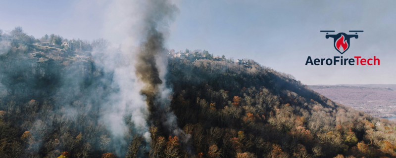Drone anti-incendie AeroFireTech avec système de largage de charges extinctrices