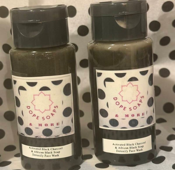 Activated Black Charcoal & African Black Soap Facial Wash