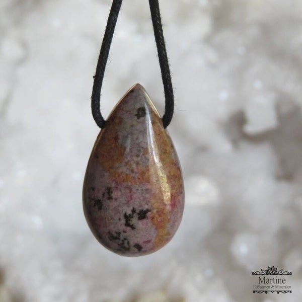 Rhodoniet druppel hanger