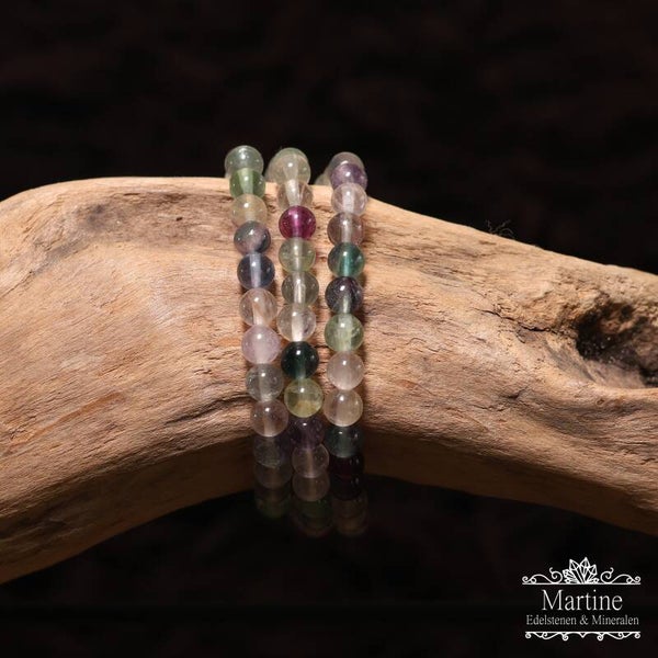 Armband Fluoriet 6mm kraal