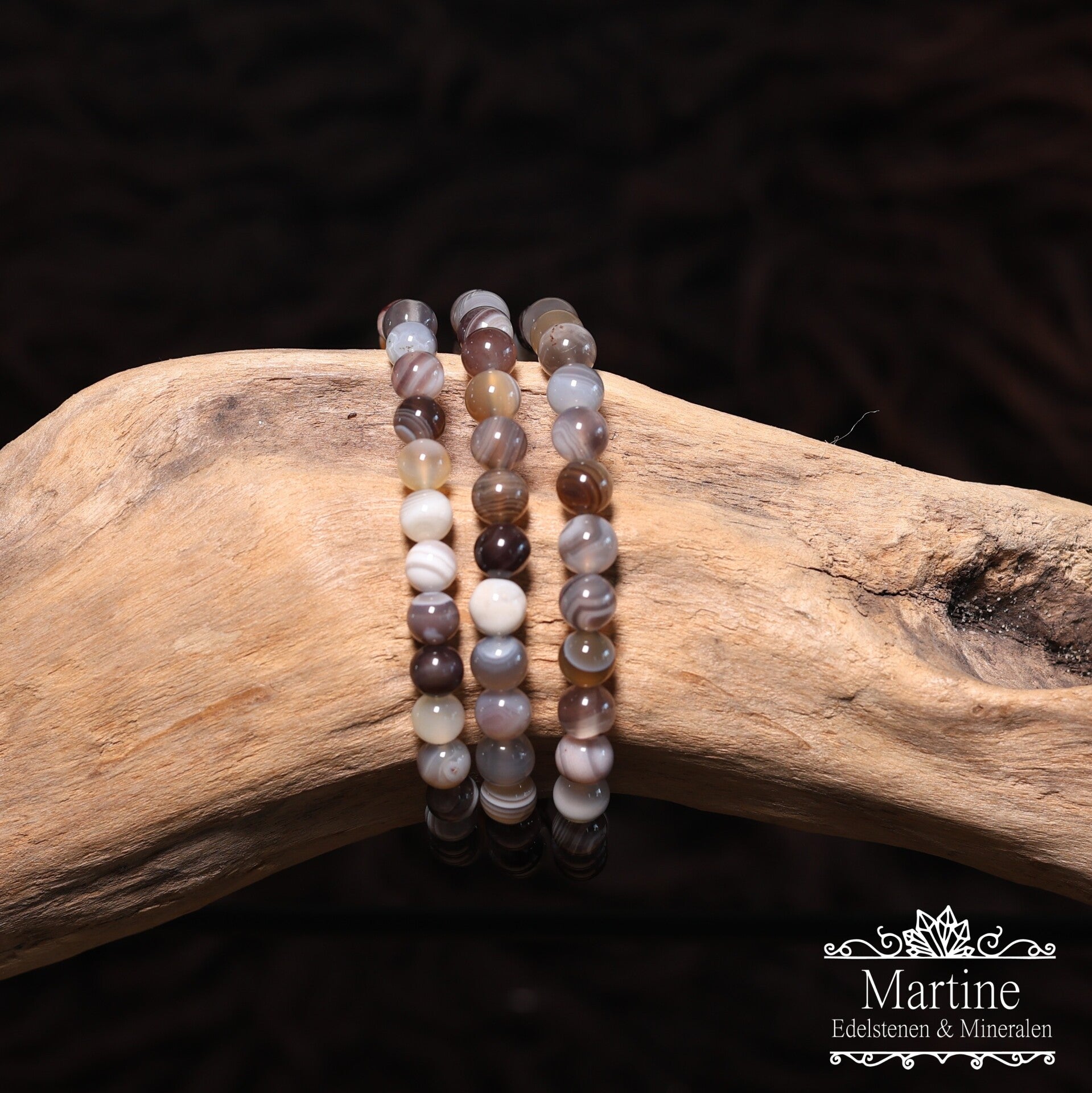 Armband Botswana Agaat 6mm