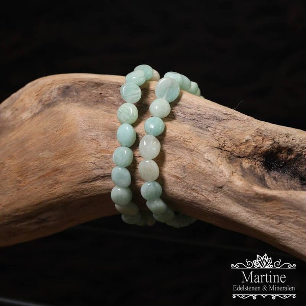 Armband Amazoniet "muntjes"