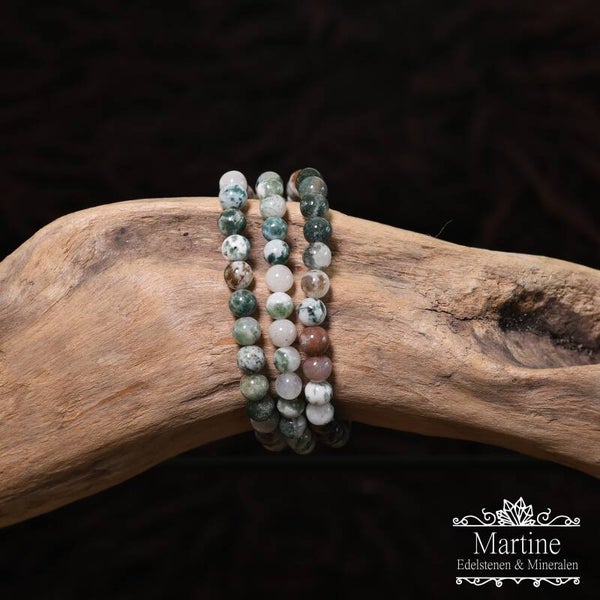 Armband Boomagaat / Mosagaat 6mm