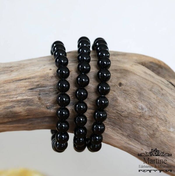 Armband zwarte Toermalijn 8mm