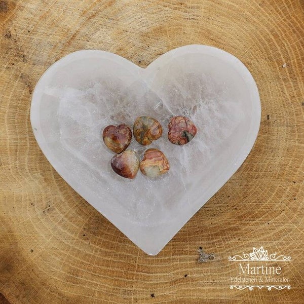 Crazy lace Agaat hartje 2cm