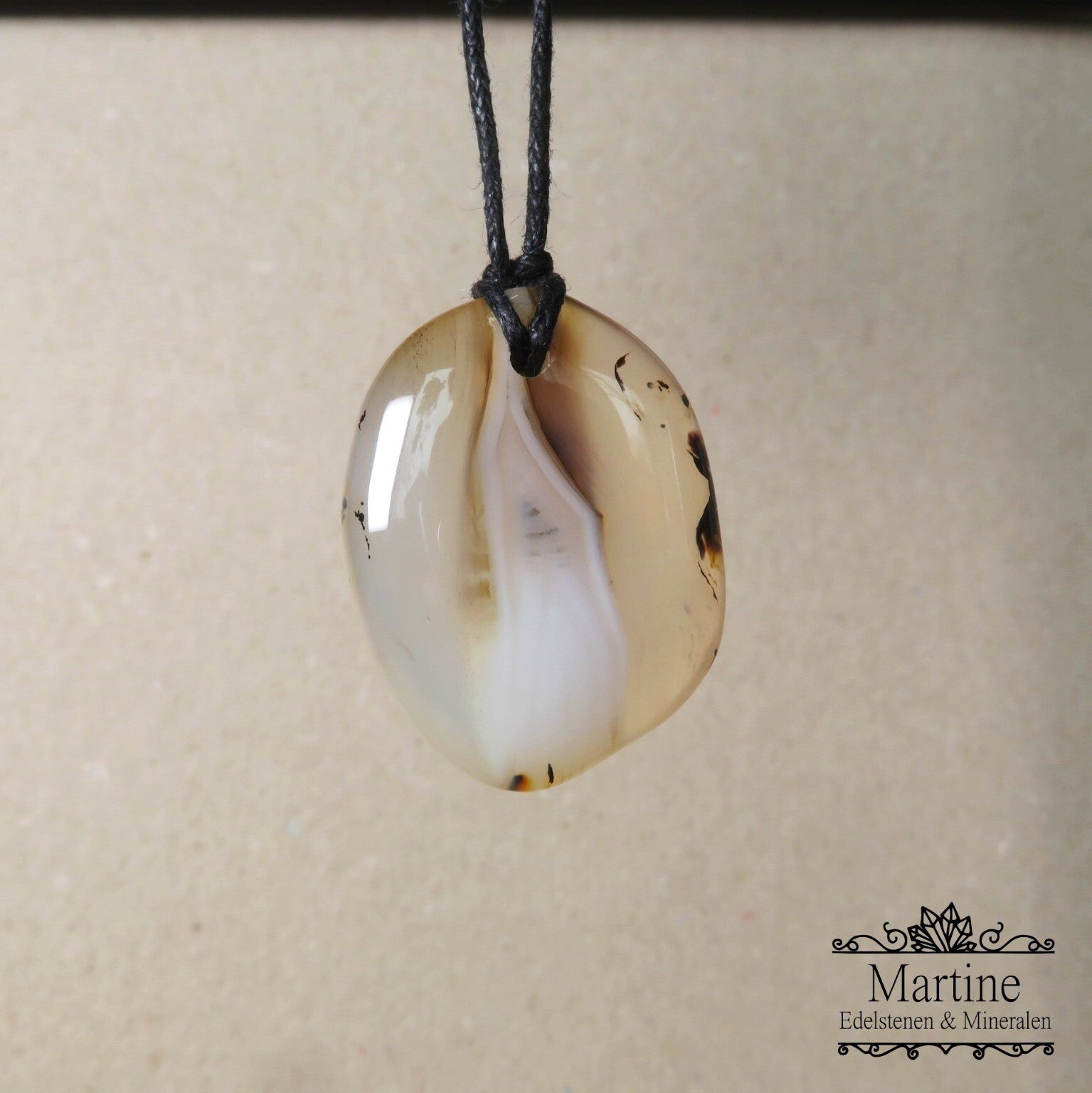 Dendriet Agaat amulet hanger.