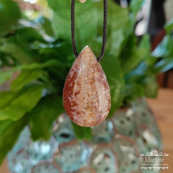 Oceaan Jaspis druppel hanger