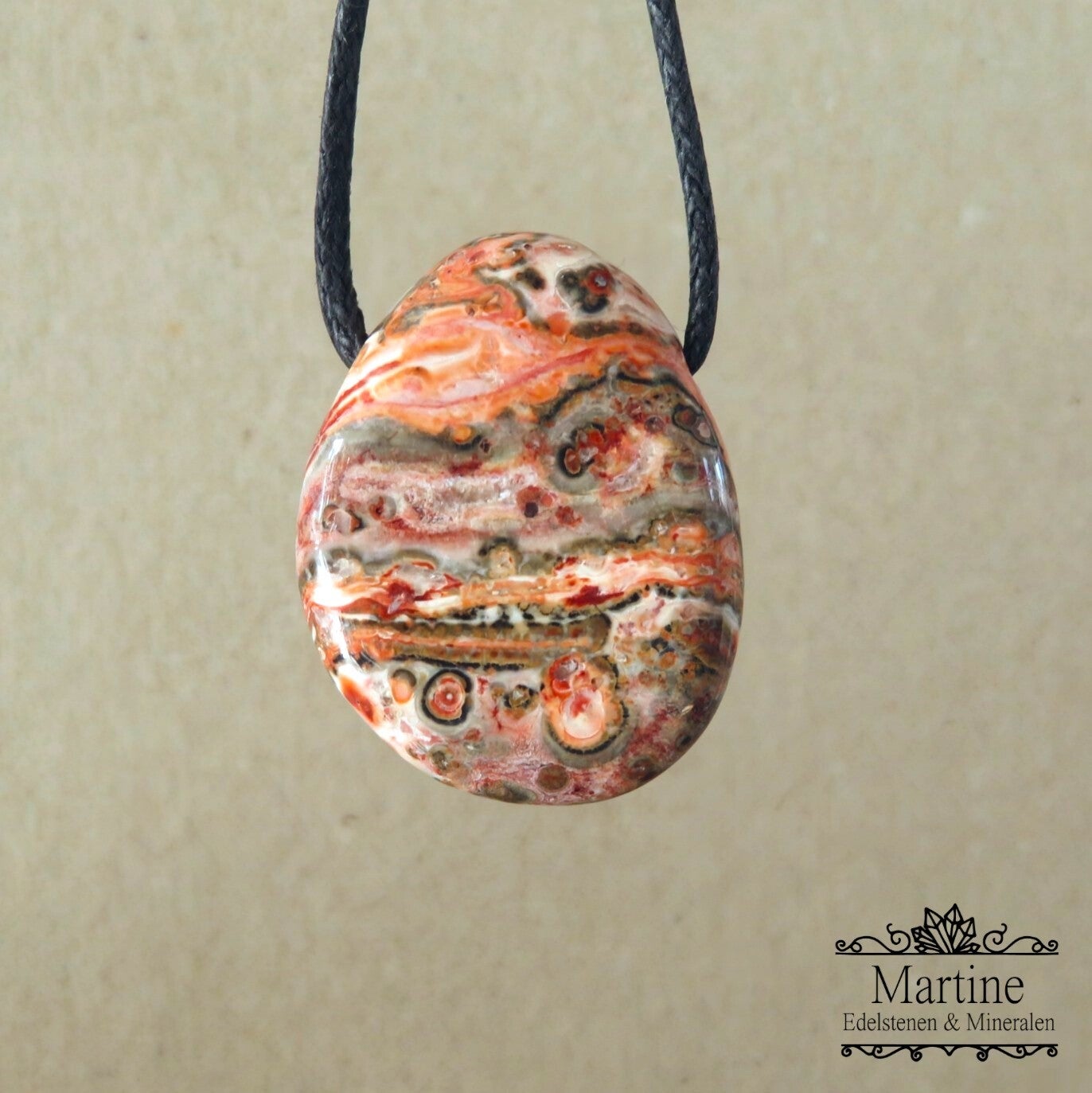 Luipaard Jaspis hanger.