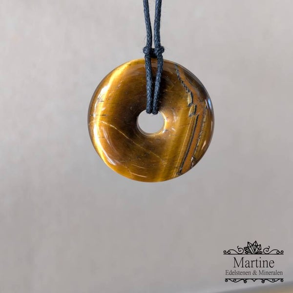 Tijgeroog donut hanger.